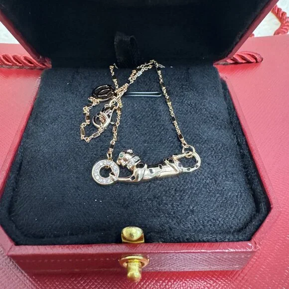 Cartier cheetah necklace 18K gold - Picture 3 of 8